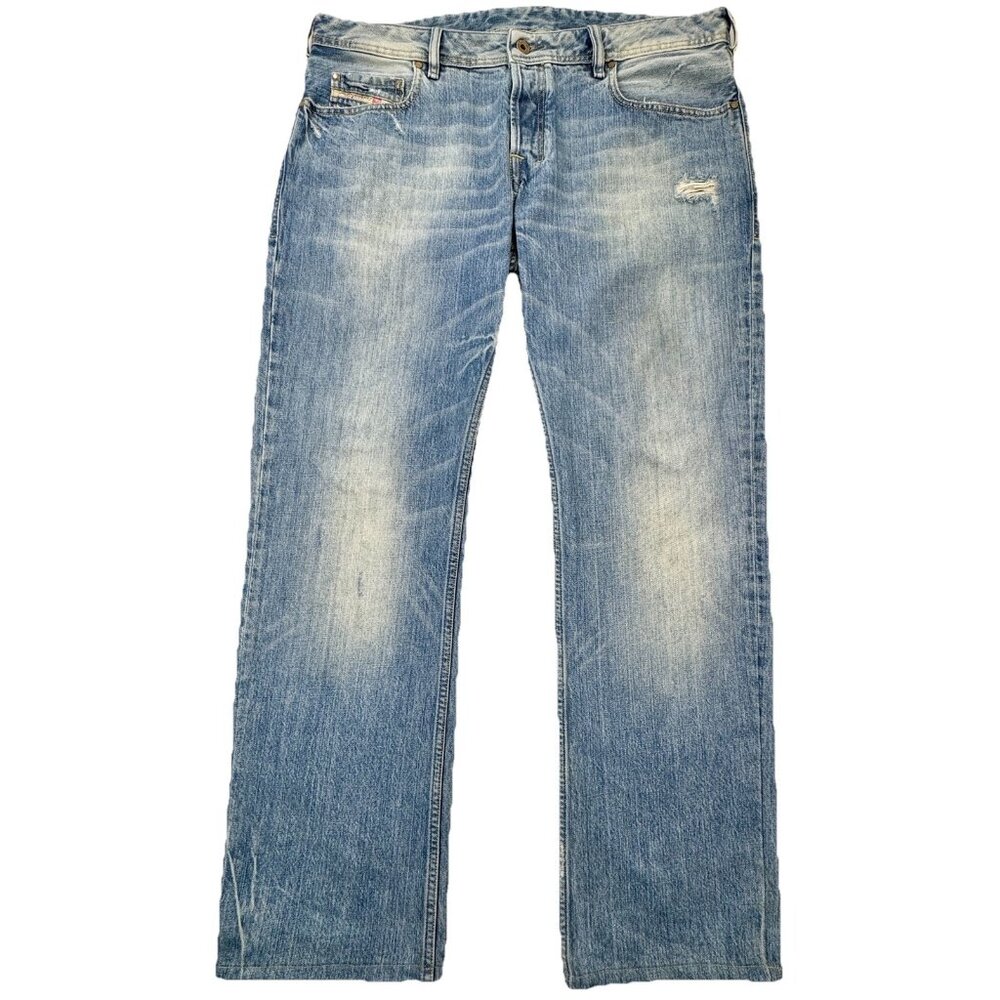 VTG Y2K Diesel Zatiny Bootcut Jeans Men’s 36x32 Faded Blue Italy Made 008IK Wash